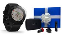 Garmin Fenix 6X Pro (Black with Black Band) Beat Yesterday Gift Box Bundle | +HD Screen Protectors, PlayBetter Portable Charger, Car/Wall Adapters & Protective Hard Case | Multisport Fitness Watch