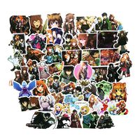 50pcs Cartoon Shield of The Brave Anime Stickers Laptop Computer Bedroom Wardrobe Car Skateboard Motorcycle Bicycle Mobile Phone Luggage Guitar DIY Decal (Shield of The Brave)