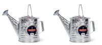 Behrens 210 2-1/2-Gallon Steel Watering Can, Silver 2 Pack