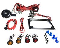 WD Electronics Polaris RZR Street Legal Kit Blinker Kit Turn Signals, Horn, licence plate