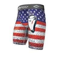 Core Compression Short w/BioFlex Cup/Colored Flag/A/L