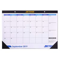 SKYDUE Desk Calendar 2020 16.5x11.5 Large Wall Calendar Planner Monthly Desk Pad Calendar for Home Office