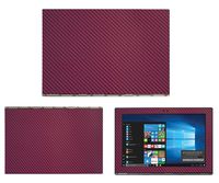 Decalrus - Protective Decal for Lenovo Yoga Book (10.1" Screen) Tablet Wine Carbon Fiber Skin Skins Decal for case Cover wrap CFyogabook10Wine