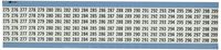 Brady WM-275-299-PK Repositionable Vinyl Cloth (B-500), Black on White, Consecutive Numbers Wire Marker Card (25 Cards)