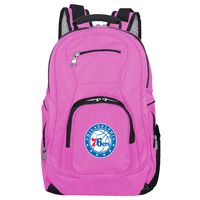 NBA Philadelphia 76ers Voyager Laptop Backpack, 19-inches, Pink