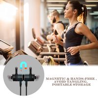 Earphone with Bluetooth Magnetic Headphone Noise Canceling aptx High Fidelity Audio Earbuds in Ear with Mic suitable for Sweatproof Running Workout Wireless Headphone with Bluetooth Secure Fit Design