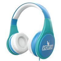 KidRox RS4 Kids Headphones 85dB Volume Limited Adjustable and Safe Hearing Protection Tangle Free Wired On-Ear Earphones for Children Toddler Boys Girls (Blue)