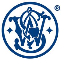2ND AMEMDMENT RIGHT SMITH & WESSON FIRE ARM LOGO VINYL STICKERS SYMBOL 5.5" DECORATIVE DIE CUT DECAL FOR CARS TABLETS LAPTOPS SKATEBOARD - WHITE