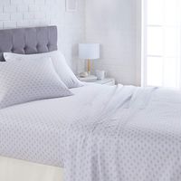 AmazonBasics Lightweight Super Soft Easy Care Microfiber Sheet Set with 16" Deep Pockets - King, Taupe Diamond