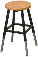 Balt Lab Stool Without Back, Black, 1 Carton