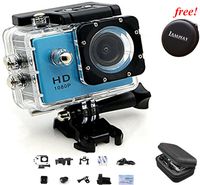 Action Camera IAMWAY Ultra HD 30 Meter 1080P Waterproof DV Camcorde 2.0 inch LCD Screen Sport DV Free of Portable Travel Case for Earpieces,USB Cables,Chargers, Coins etc.(Blue 1080P)