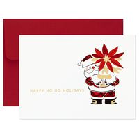 Hallmark Boxed Christmas Cards, Ho Ho Holidays (10 Cards with Envelopes)
