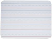 Charles Leonard Magnetic Dry Erase Boards, 2 Sided, Plain/Lined, White, 1 Each (35135)