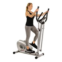 Sunny Health & Fitness SF-E3607 Magnetic Elliptical Bike Elliptical Machine w/ Tablet Holder, LCD Monitor and Heart Rate Monitoring