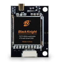 FXT 5.8 GHz FPV Transmitter 25/200/400mW Switchable Video with Smart OSD (FX878T Black Knight)