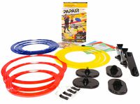 Papair Indoor Obstacle Course Game: Great for Kids Drones, Toy Helicopters & Paper Airplanes | Easy Shooting Target for Toy Guns, Bow & Crossbow | Create Party Games or Drone Race with 9 Rings
