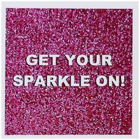 3dRose Greeting Cards, Get Your Sparkle On, Fun Girly Hot Pink Faux Glitter Texture Graphic, Glam Girls Humor, Bling, Set of 6 (gc_112890_1)