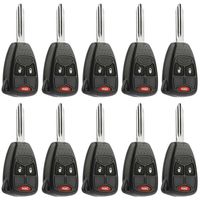 Car Key Fob Keyless Entry Remote fits Chrysler, Dodge, Jeep, Mitsubishi (OHT692427AA 3-btn), Bulk Lot of 10