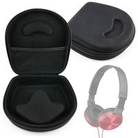 DURAGADGET Black Hard EVA Headphone Storage Case (Headphones NOT Included) - Compatible with Sony XB950BT Extra Bass Wireless Headphones
