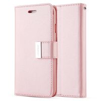 for Samsung Galaxy J5 Pro 2017 / Galaxy J5 2017 Case,L-FADNUT Luxury Flip PU Leather Case,Dual Card Slots Metal Megnetic Closure Stand Wallet Card Holder Case Cover Rose Gold
