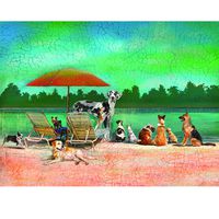 Wellspring 500pc Puzzle - Dog Day at the Beach (6812)