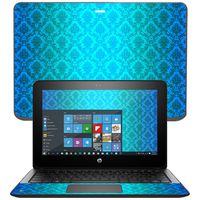 Mightyskins Skin Compatible with Hp Probook X360 11" (2017) Wrap Cover Sticker Skins Blue Vintage