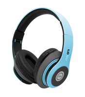 iJoy Matte Rechargeable Wireless Bluetooth Foldable Over Ear Headphones with Mic, Avatar