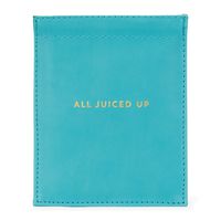 C.R. Gibson Blue ''All Juiced Up'' Travel Headphones Case, 4.4'' W x 5'' H