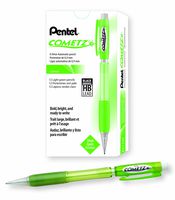 Pentel Cometz Automatic Pencil, 0.9mm, Light Green Barrel, Box of 12 (AX119K)