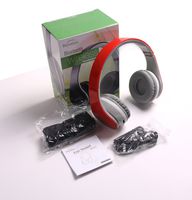 New Over-Ear- HiFi Stereo-with Mic-Phone- Bluetooth Headphones Headset with Retail Package-Red Color-Best Gift