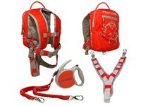 MDXONE Kids Snowboard Ski Trainer Harness with Retractable Leash and Absorb bungees(RED) 2019-2020