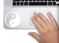Ying Yang Symbol Decal Funny Laptop Skin MacBook Trackpad Keypad Sticker Window