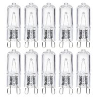 Simba Lighting Halogen Light Bulb G9 T4 40W JCD Bi-Pin (10 Pack) for Chandeliers, Pendants, Cabinet Lights, Landscape Lights, Desk and Floor Lamps, Wall Sconces, 120V Dimmable, 2700K Warm White