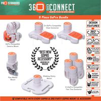 9 Piece 360 Quick Connect GoPro Bundle
