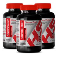 Metabolism Advantage - Cholesterol Relief - All Natural Formula - Cholesterol Reduction Complex - 3 Bottles (180 Capsules)