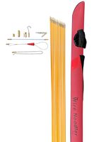 Wire Noodler HD: Most Complete Wire and Cable Pulling Fish Tape Kit. 8 Attachments Including Flexible Nylon Rod, Chain Noodle, LED Light, Magnet, Various Hooks, and Carrying Case (32 foot)