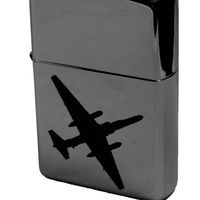 Lighter - U2 Tr-1 Dragon Lady Plane with Headphones on Reverse (Engraved by Hip Flask Plus) - Star Int. Inc Brand