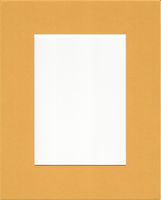 Pack of 5 8x10 Sun Yellow Picture Mats with White Core for 5x7 Pictures