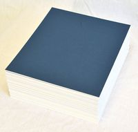 topseller100, Pack of 50 sheets 8x10 UNCUT matboard / mat boards (Navy Blue)