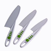 Curious Chef Children's 3-Piece Nylon Knife Set