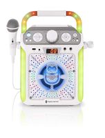 Singing Machine SML682BTW Groove Cube CDG Karaoke System, White (SML682BTWD)