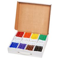 Prang Washable Art Markers, Bullet Tip, 8 Assorted Colors, 200 Count (80613)