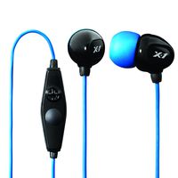 X-1 (Powered by H2O Audio) IE2-MBK-X Surge Contact Waterproof Sport Headset (Black/Blue) Discontinued by Manufacturer