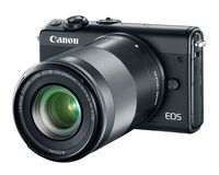 Canon EOS M100 Mirrorless Camera w/ 15-45mm Lens & 55-200mm Lens - Wi-Fi, Bluetooth, and NFC Enabled (Black)