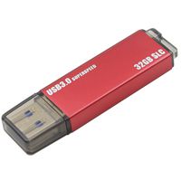 Enterprise Level SLC SSD USB Flash Drive USB3.0 Positive high-Speed Super Long Life (32GB, RED)