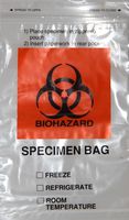 Sponix BioRx Specimen Plastic Bag 6" x 9" - Bio Hazard Bag - Zip Lock - Plastic Bag - Extra Pocket - Qty 1000