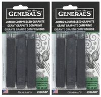 2-Pack - General's 980ABP Jumbo Graphite Sticks 3/pk