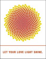 Quiplip Beautiful Sacred Geometry Cards Love Light, 6-Pack (EM086PCK)