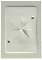 Arlington Industries CE1RP Cable Entry Bracket with Slotted Cover, White, 25-Pack