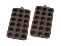 Mrs. Anderson's Baking 43763/2 Truffle Chocolate Mold, Set of 2, Brown
